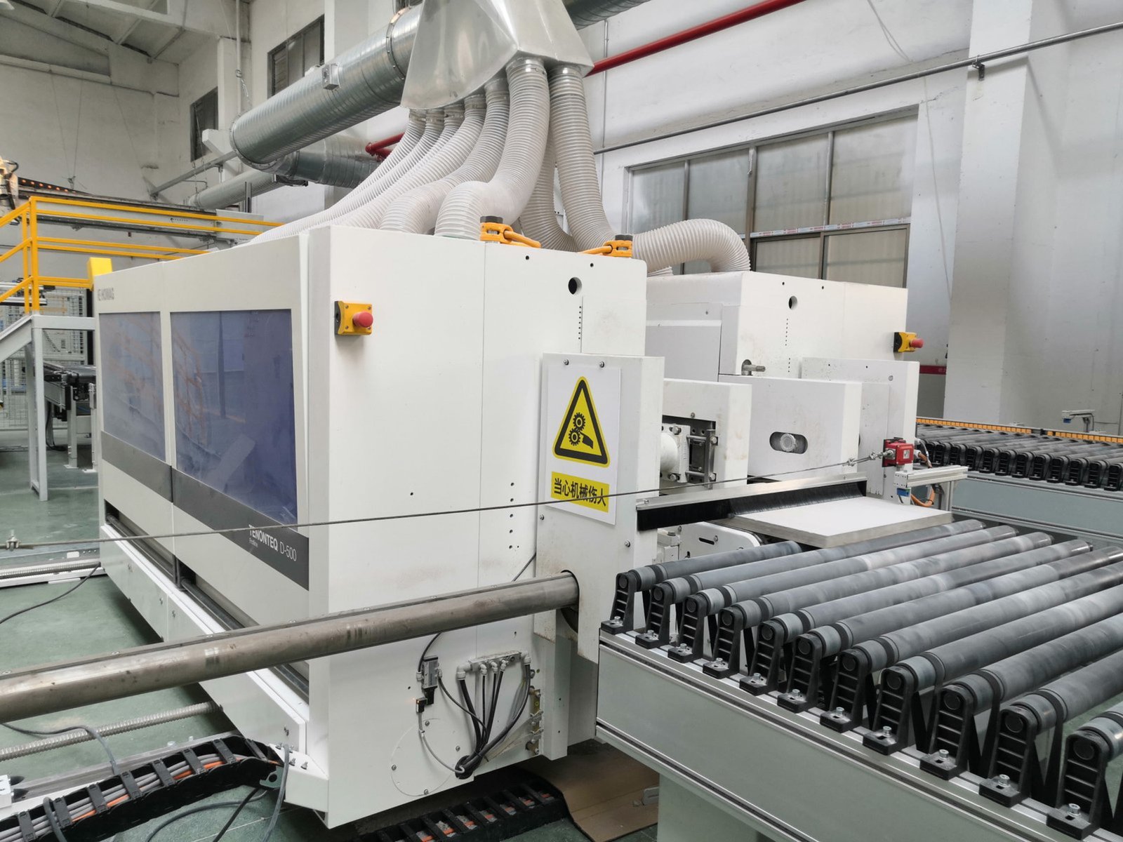 Profloortech factory floor showing quality manufacturing process and testing equipment
