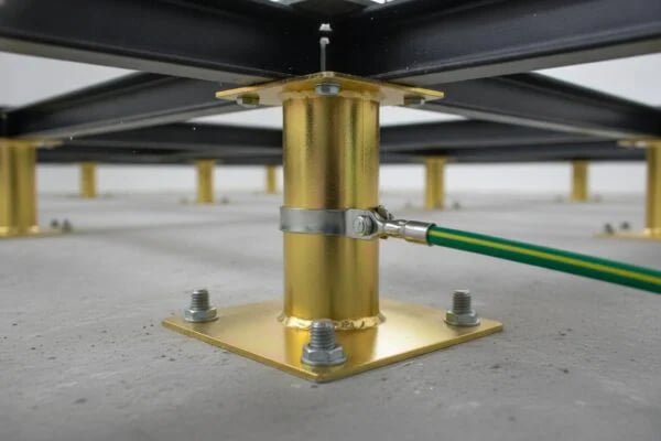 Comparing calcium sulfate and wood cores for stable anti-static performance in access flooring (ID#3)